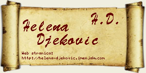 Helena Đeković vizit kartica